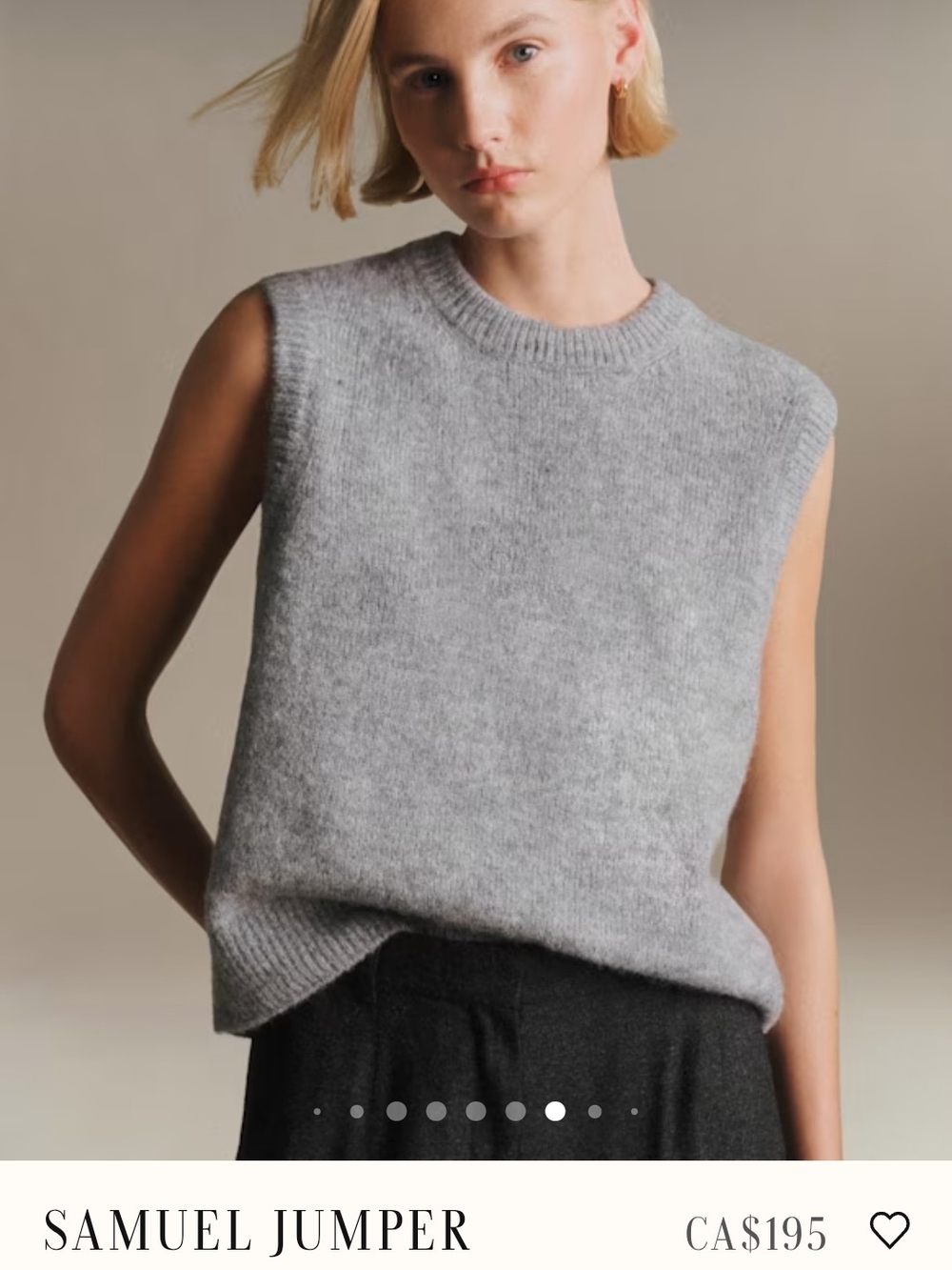 Sezane Samuel Jumper Grey
